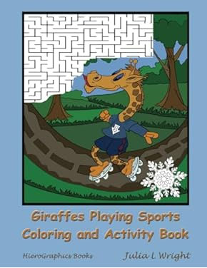 Cover of Giraffes Playing Sports Coloring and Activity Book