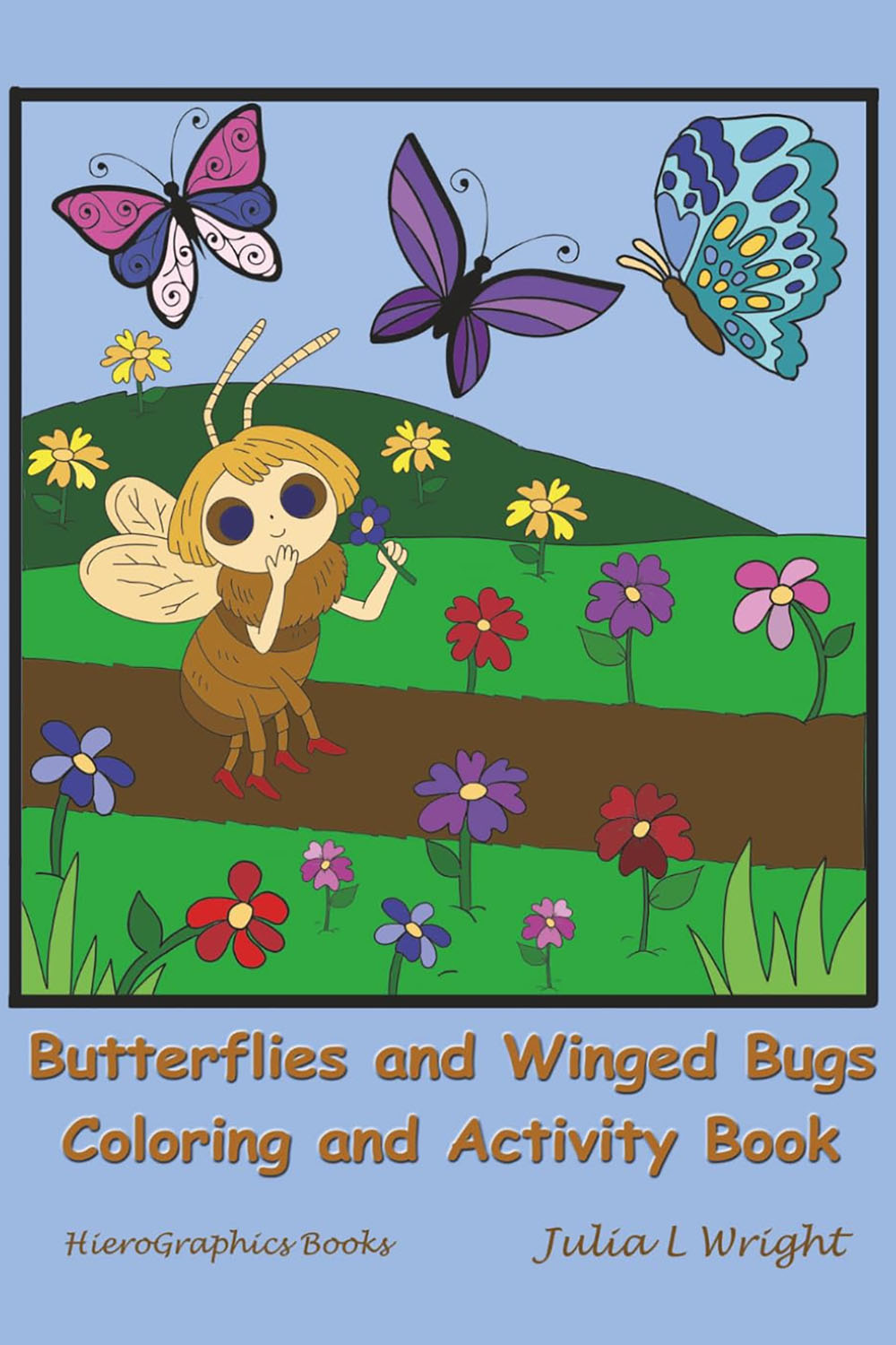 Cover of Butterflies and Winged Bugs Coloring and Activity Book